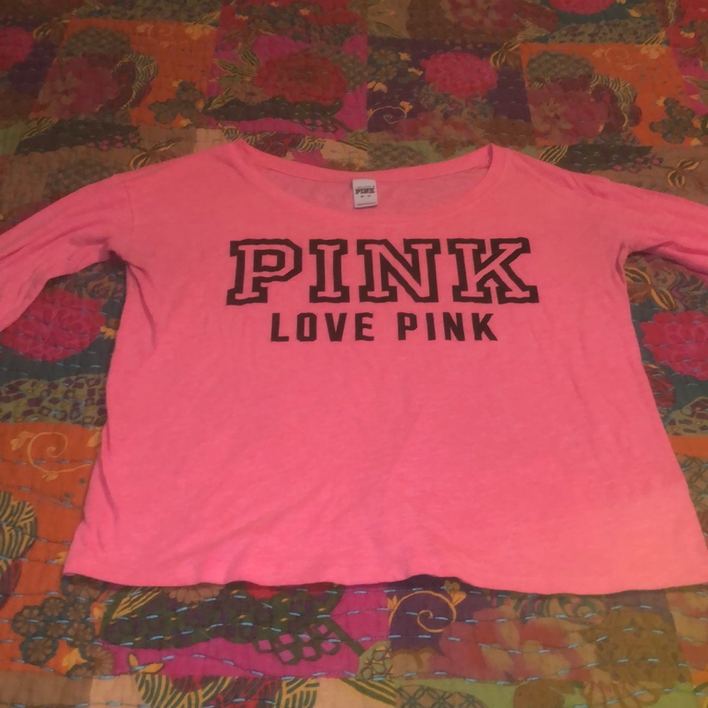 Long sleeve pink shirt